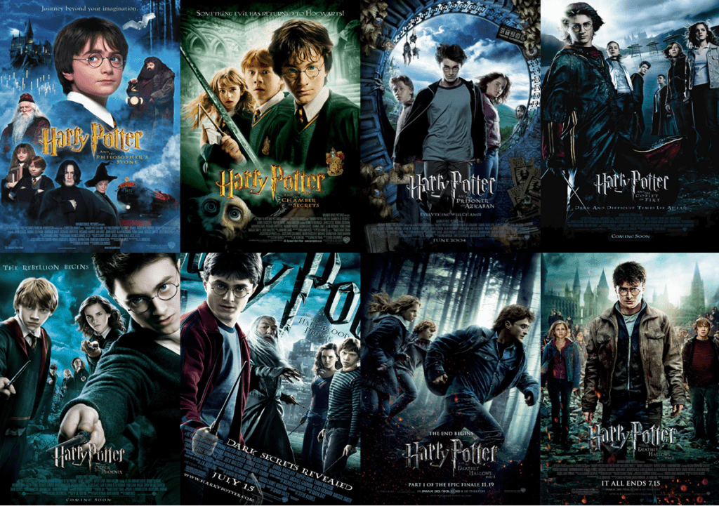 Harry Potter Movie Poster Collage