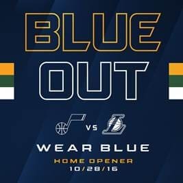 Utah Jazz Blue Out Announcement