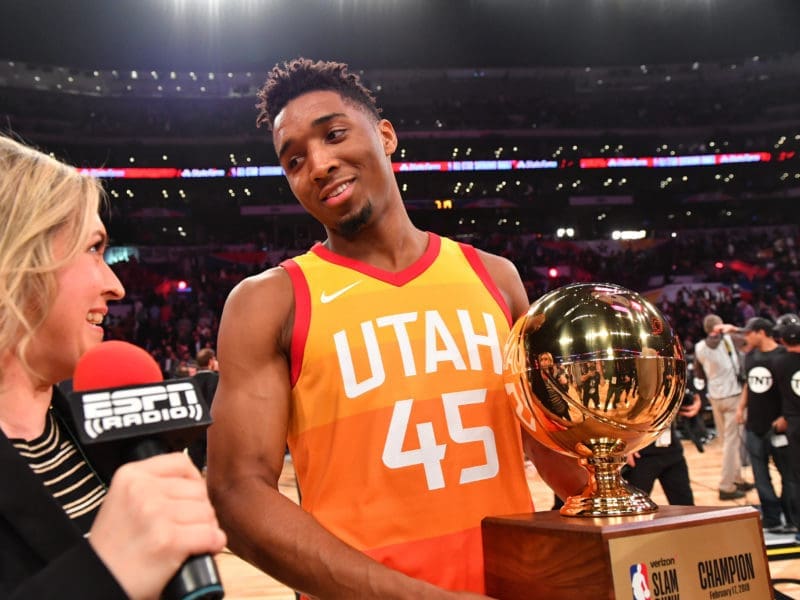 Donovan Mitchell Wins 18 Verizon Slam Dunk Contest