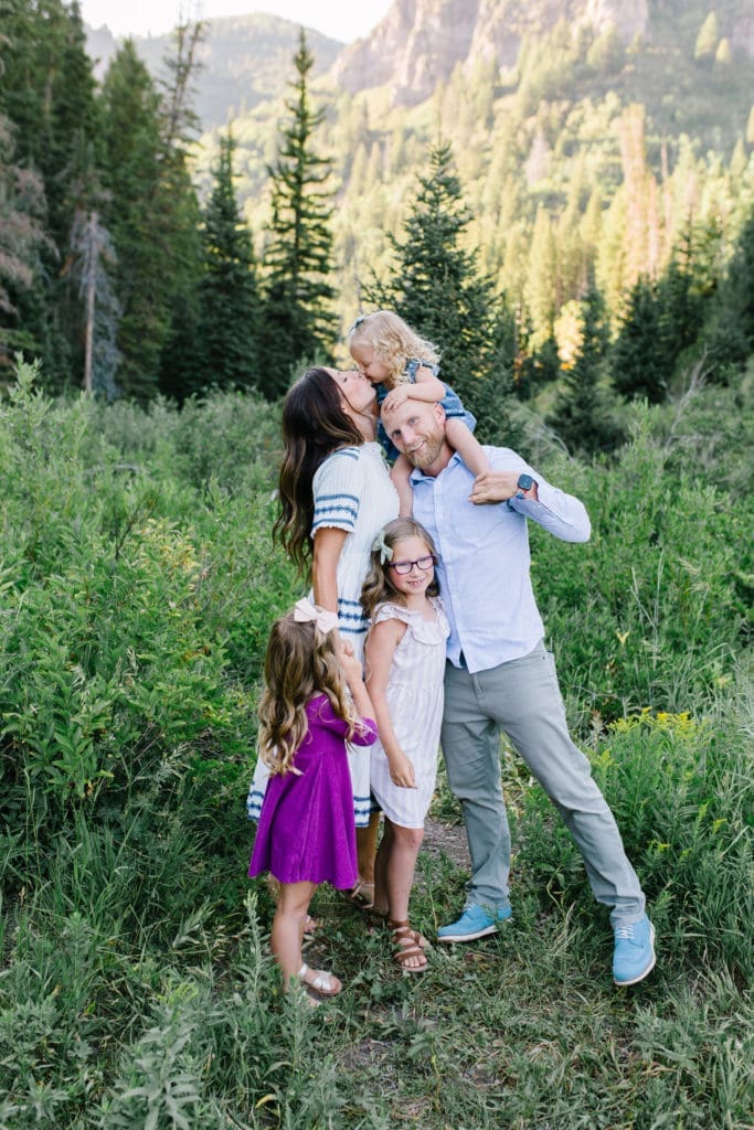 Hunt family outdoors
