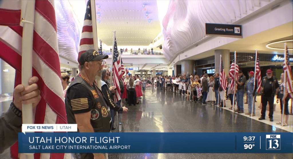 Utah Honor Flight Dozens of Veterans Taken to DC for Experience of a