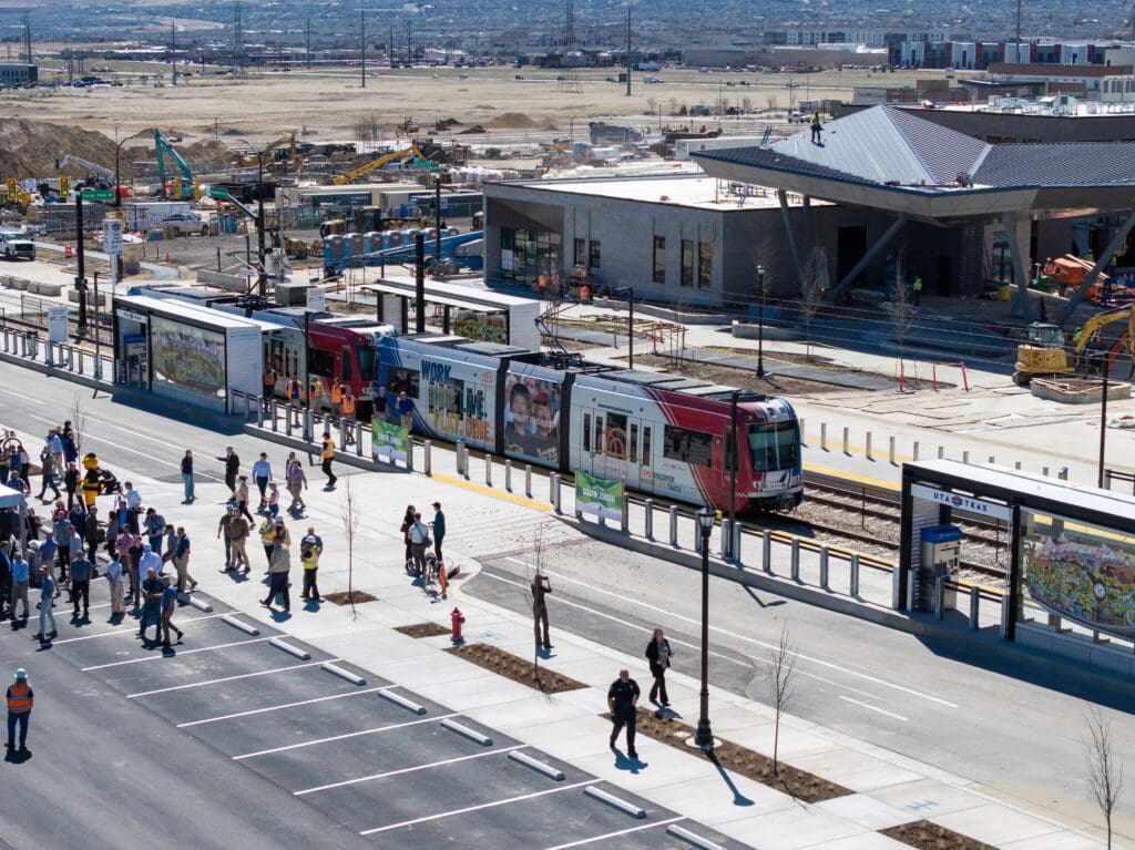 UTA South Jordan Downtown TRAX opening event
